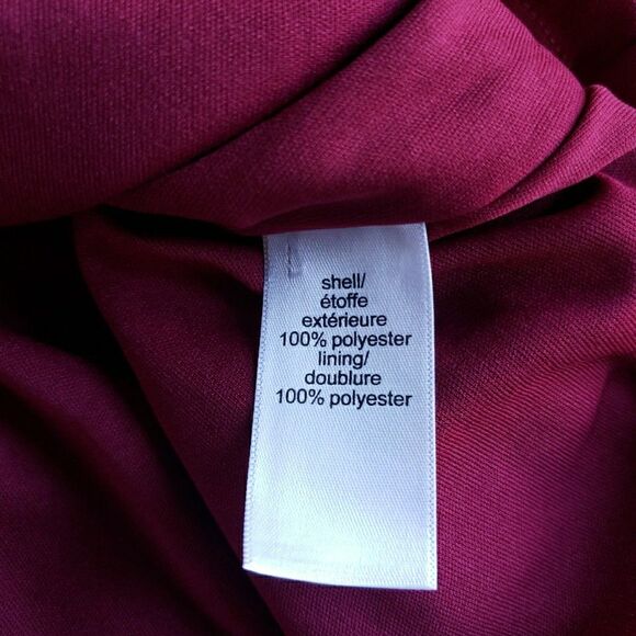 NWT Maurices Blouse Size XXL Burgundy Floral V Neck Ruffle Coquette Victorian - Picture 7 of 10